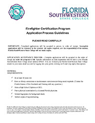 Firefighter Certification Program Application Process Guidelines PDF